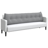 Cuscino per Schiena Grigio chiaro 200 x 24 x 50 cm Tessuto