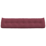 Cuscino per Schiena Rosso Vino 200 x 24 x 50 cm Tessuto