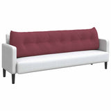 Cuscino per Schiena Rosso Vino 200 x 24 x 50 cm Tessuto