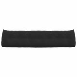 Cuscino per Schiena Nero 200 x 24 x 50 cm Velluto