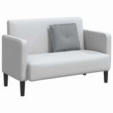 Cuscino per Schiena Grigio chiaro 50 x 19 x 45 cm Tessuto