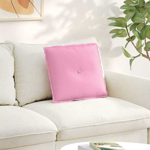 Cuscino per Schiena Rosa 50 x 19 x 45 cm Tessuto