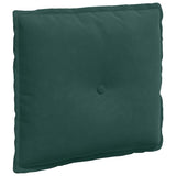 Cuscino per Schiena Verde Scuro 50 x 45 cm Tessuto in Cords
