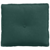 Cuscino per Schiena Verde Scuro 50 x 45 cm Tessuto in Cords