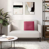 Cuscino per Schiena Rosso Vino 50 x 45 cm Tessuto in Cords