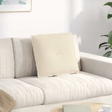 Cuscino per Schiena Beige 50 x 45 cm Tessuto in Microfibra