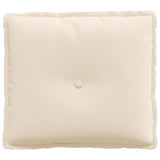 Cuscino per Schiena Beige 50 x 45 cm Tessuto in Microfibra