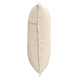 Cuscino per Schiena Beige 50 x 45 cm Tessuto in Microfibra