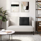 Cuscino per Schiena Nero 60 x 19 x 50 cm Tessuto