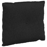 Cuscino per Schiena Nero 60 x 19 x 50 cm Tessuto