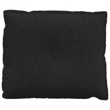 Cuscino per Schiena Nero 60 x 19 x 50 cm Tessuto