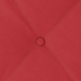 Cuscino per Schiena Rosso 60 x 19 x 50 cm Tessuto