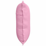 Cuscino per Schiena Rosa 60 x 19 x 50 cm Tessuto