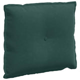 Cuscino per Schiena Verde Scuro 60 x 50 cm Tessuto in Cords