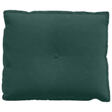 Cuscino per Schiena Verde Scuro 60 x 50 cm Tessuto in Cords