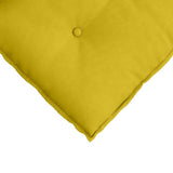 Cuscino per Schiena Giallo 60 x 50 cm Tessuto in Cords