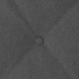 Cuscino per Schiena Grigio scuro 60 x 50 cm Tessuto in Cords