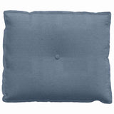 Cuscino per Schiena Blu 60 x 50 cm Tessuto in Cords