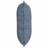 Cuscino per Schiena Blu 60 x 50 cm Tessuto in Cords