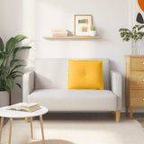 Cuscino per Schiena Giallo Chiaro 60 x 50 cm Tessuto in Cords