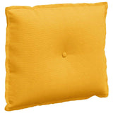 Cuscino per Schiena Giallo Chiaro 60 x 50 cm Tessuto in Cords