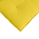 Cuscino per Schiena Giallo Chiaro 80 x 19 x 50 cm Tessuto