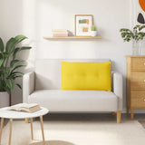 Cuscino per Schiena Giallo Chiaro 80 x 19 x 50 cm Tessuto