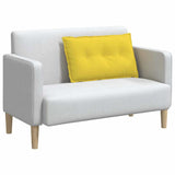 Cuscino per Schiena Giallo Chiaro 80 x 19 x 50 cm Tessuto