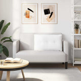 Cuscino per Schiena Bianco 80 x 19 x 50 cm Tessuto