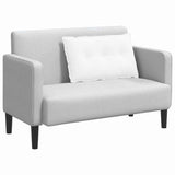 Cuscino per Schiena Bianco 80 x 19 x 50 cm Tessuto