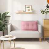 Cuscino per Schiena Rosa 80 x 50 cm Tessuto in Cords