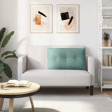 Cuscino per Schiena Verde Mare 80 x 50 cm Tessuto in Cords