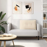 Cuscino per Schiena Beige 80 x 50 cm Tessuto in Microfibra