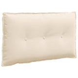 Cuscino per Schiena Beige 80 x 50 cm Tessuto in Microfibra