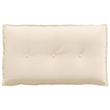 Cuscino per Schiena Beige 80 x 50 cm Tessuto in Microfibra