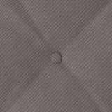 Cuscino per Schiena Grigio chiaro 80 x 50 cm Tessuto in Cords