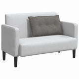 Cuscino per Schiena Grigio chiaro 80 x 50 cm Tessuto in Cords