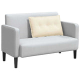 Cuscino per Schiena Crema 80 x 50 cm Tessuto in Cords