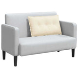 Cuscino per Schiena Crema 80 x 50 cm Tessuto in Cords