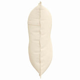 Cuscino per Schiena Crema 80 x 50 cm Tessuto in Cords