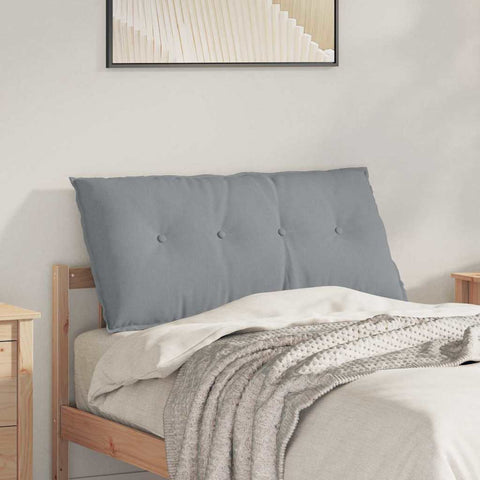 Cuscino per Schiena Grigio chiaro 100 x 19 x 50 cm Tessuto
