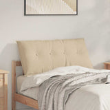Cuscino per Schiena Crema 100 x 19 x 50 cm Tessuto