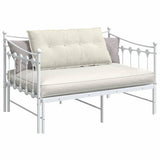 Cuscino per Schiena Crema 100 x 50 cm Tessuto in Cords