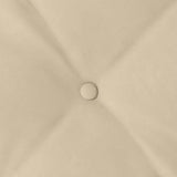 Cuscino per Schiena Crema 100 x 50 cm Tessuto in Microfibra