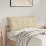 Cuscino per Schiena Crema 100 x 50 cm Tessuto in Microfibra