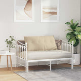 Cuscino per Schiena Crema 100 x 50 cm Tessuto in Microfibra