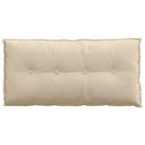 Cuscino per Schiena Crema 100 x 50 cm Tessuto in Microfibra