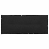 Cuscino per Schiena Nero 120 x 19 x 50 cm Tessuto
