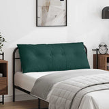 Cuscino per Schiena Verde Scuro 120 x 19 x 50 cm Tessuto