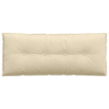 Cuscino per Schiena Crema 120 x 19 x 50 cm Tessuto